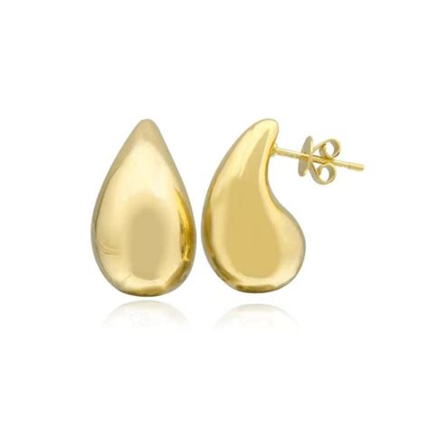 bottega veneta gold drop earrings|bottega veneta teardrop earrings.